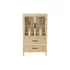 Kép 5/7 - Szekrény rattan 61,5x35x109 cm barna