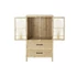 Kép 6/7 - Szekrény rattan 61,5x35x109 cm barna