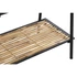 Kép 3/8 - Szekrény rattan, fém 65x35x130,5 cm fekete, natúr