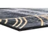 Kép 5/6 - Szőnyeg geometrikus poliészter 60x240x0,4 cm fekete, arany