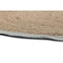 Kép 5/5 - Szőnyeg juta, pamut 200x200x1 cm világosbarna, türkizzöld