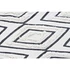 Kép 4/5 - Szőnyeg rombusz pamut 160x250x0,7 cm fehér, fekete
