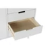 Kép 5/8 - Tálalószekrény császárfa, mdf 100x35x65,5 cm fehér, sötétszürke