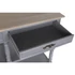Kép 6/8 - Tálalószekrény császárfa, mdf 117x39x89 cm szürke, natúr