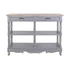 Kép 7/8 - Tálalószekrény császárfa, mdf 117x39x89 cm szürke, natúr