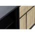 Kép 6/7 - Tálalószekrény császárfa, mdf, rattan 80x38x50 cm fekete, natúr