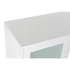 Kép 3/8 - Tálalószekrény császárfa, mdf, üveg 120x35x80 cm fehér, sötétszürke