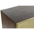 Kép 3/11 - Tálalószekrény fa, fém 120x45x75 cm arany, sötétbarna