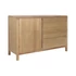 Kép 2/11 - Tálalószekrény fenyő, mdf 120x40x80 cm világosbarna