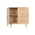 Kép 5/9 - Tálalószekrény gumifa, rattan, fém 73,5x35x78 cm natúr