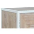 Kép 4/11 - Tálalószekrény lucfenyő, fém 120x35x80 cm fehér