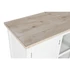 Kép 3/11 - Tálalószekrény lucfenyő, mdf 130x40x80 cm fehér, natúr