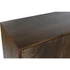 Kép 3/10 - Tálalószekrény mangófa, fém 170x40x90 cm sötétbarna, arany