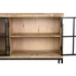Kép 5/10 - Tálalószekrény mangófa, fém 170x45x100 cm natúr, fekete
