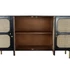 Kép 7/9 - Tálalószekrény mangófa, rattan 150x40x78 cm színes
