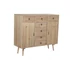 Kép 2/10 - Tálalószekrény mdf, fa 100x35x89 cm színes