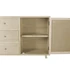 Kép 7/10 - Tálalószekrény mdf, lucfenyő, fém 150x38x85 cm natúr, arany