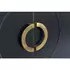 Kép 6/9 - Tálalószekrény nyárfa, fém 150x50x80 cm fekete, arany