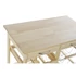 Kép 3/7 - Tároló rekeszekkel kerekes fenyő, mdf, fém 67x37x76 cm natúr, fehér