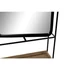Kép 4/6 - Tükör fém, fa, üveg 60x17x183 cm natúr, fekete