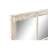 Kép 3/4 - Tükör mangófa, üveg 57,5x2,5x119 cm fehér