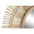 Kép 3/4 - Tükör rattan 70x4x70 cm barna
