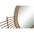Kép 3/4 - Tükör rattan, üveg 68x2x68 cm barna