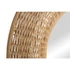 Kép 3/3 - Tükör rattan, üveg 76x7,5x76 cm barna