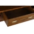 Kép 5/7 - Tv-s szekrény akácfa 115x40,5x48 cm barna, arany