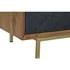 Kép 4/8 - Tv-s szekrény akácfa 130x42x49 cm barna, fekete