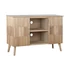 Kép 2/9 - Tv-s szekrény császárfa, mdf 120x40x80 cm világosbarna, arany