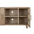 Kép 5/9 - Tv-s szekrény császárfa, mdf 120x40x80 cm világosbarna, arany