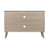 Kép 9/9 - Tv-s szekrény császárfa, mdf 120x40x80 cm világosbarna, arany