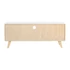 Kép 9/9 - Tv-s szekrény császárfa, rattan 120x30x50 cm fehér, natúr