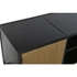 Kép 3/8 - Tv-s szekrény fa, fém 120x37x50 cm fekete, arany