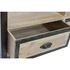 Kép 4/7 - Tv-s szekrény fa, fém 148x45x54 cm barna, fekete