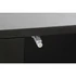 Kép 7/8 - Tv-s szekrény fa, rattan 180x45x46 cm fekete, natúr