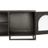 Kép 6/9 - Tv-s szekrény fém, üveg 150x45x50 cm fekete, arany