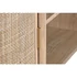 Kép 6/10 - Tv-s szekrény gumifa, rattan 120x43,5x60 cm natúr
