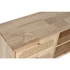 Kép 3/8 - Tv-s szekrény gumifa, rattan, fém 120x30x48 cm natúr