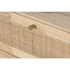 Kép 5/8 - Tv-s szekrény gumifa, rattan, fém 120x30x48 cm natúr