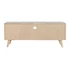 Kép 8/8 - Tv-s szekrény gumifa, rattan, fém 120x30x48 cm natúr
