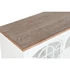 Kép 3/11 - Tv-s szekrény lucfenyő, fém 150x36x56 cm fehér, natúr