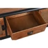 Kép 5/8 - Tv-s szekrény lucfenyő, fém 150x40x50 cm sötétbarna, sötétszürke