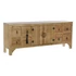 Kép 2/9 - Tv-s szekrény lucfenyő, mdf 130x24x51 cm natúr, fekete