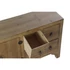 Kép 7/9 - Tv-s szekrény lucfenyő, mdf 130x24x51 cm natúr, fekete