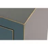 Kép 4/8 - Tv-s szekrény lucfenyő, mdf 130x24x51 cm petrolkék, piros