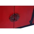 Kép 4/7 - Tv-s szekrény lucfenyő, mdf 130x25x50,5 cm piros, fekete