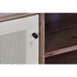 Kép 4/8 - Tv-s szekrény lucfenyő, rattan 140x38x53 cm barna, natúr
