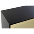 Kép 3/8 - Tv-s szekrény lucfenyő, rattan 160x38x65 cm fekete, natúr